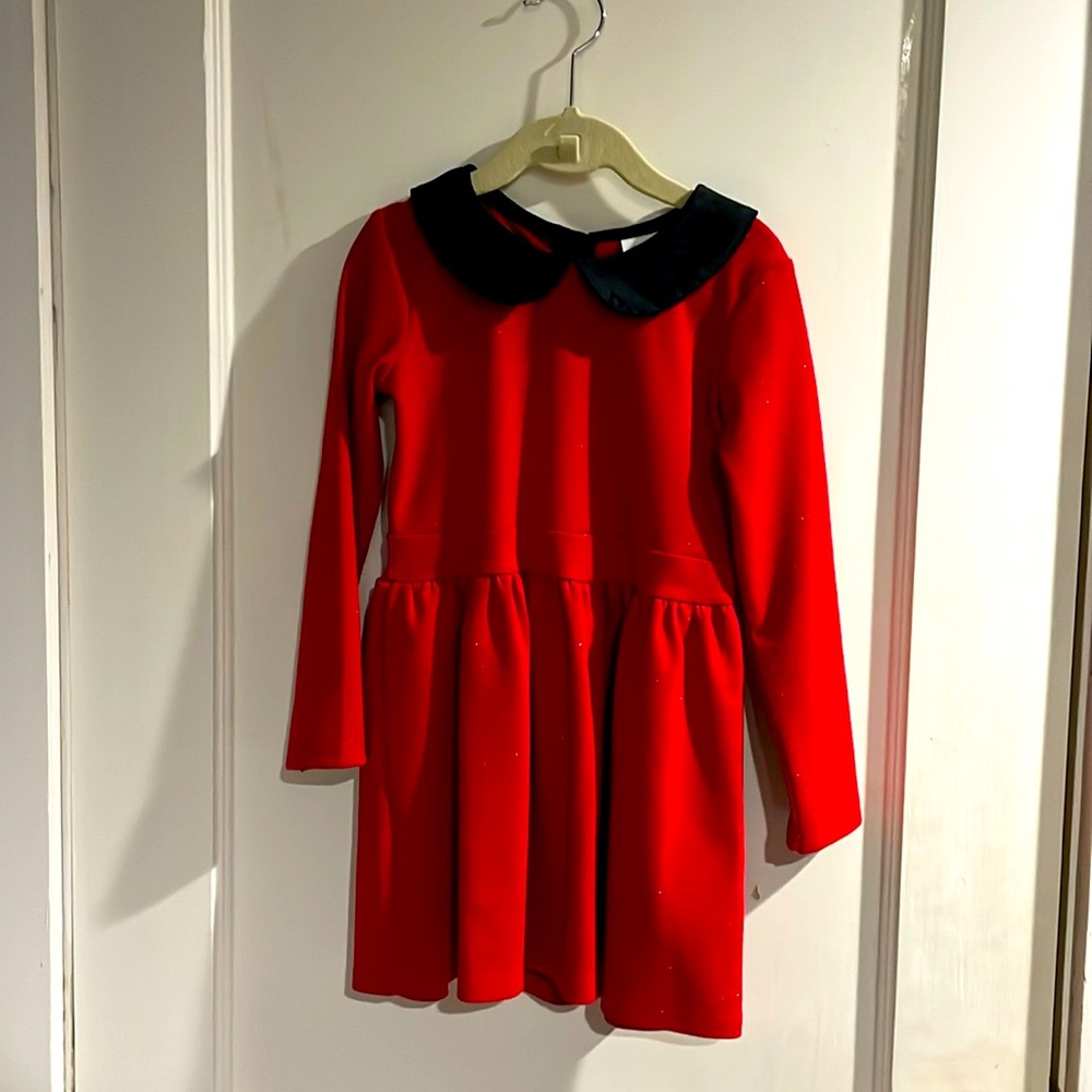 Cat and Jack red sparkle dress-size 5T